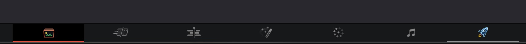 DaVinciの7つのタブ
