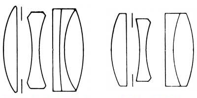 エルマックス50mmとエルマー50mmのレンズ構成比較