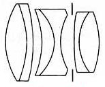 ヘクトール50,73mmレンズ光学設計図